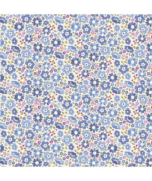 Tilda Woodland Clara, Tessuto Blu con piccoli Fori Tilda Fabrics - 1