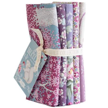 Tilda Woodland, 5 Fat Quarter 50 x 55 cm - Lilla e Lavanda Tilda Fabrics - 1