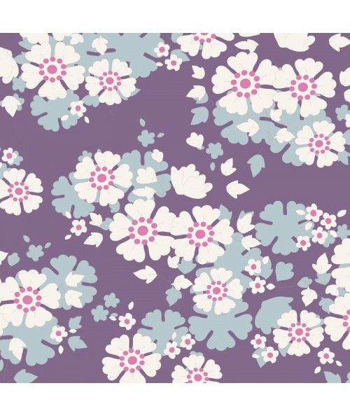 Tilda Woodland Aster, Tessuto Violetto con piccole Margherite Tilda Fabrics - 2