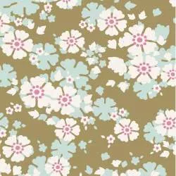 Tilda Woodland Aster, Tessuto Oliva con piccole Margherite Tilda Fabrics - 2
