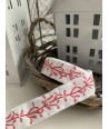 Nastro Natalizio Colore Bianco con Ramo Rosso Altezza 20 mm Stim Italia srl - 1