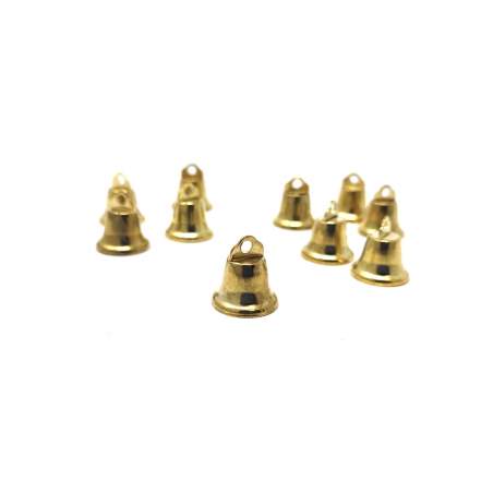 10 Campanelle Dorate da 19 mm - Jingle Bells Oro