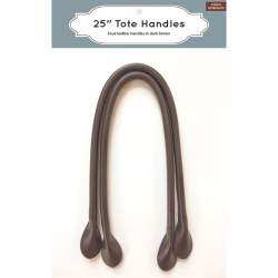 25" Tote Handles in Dark Brown