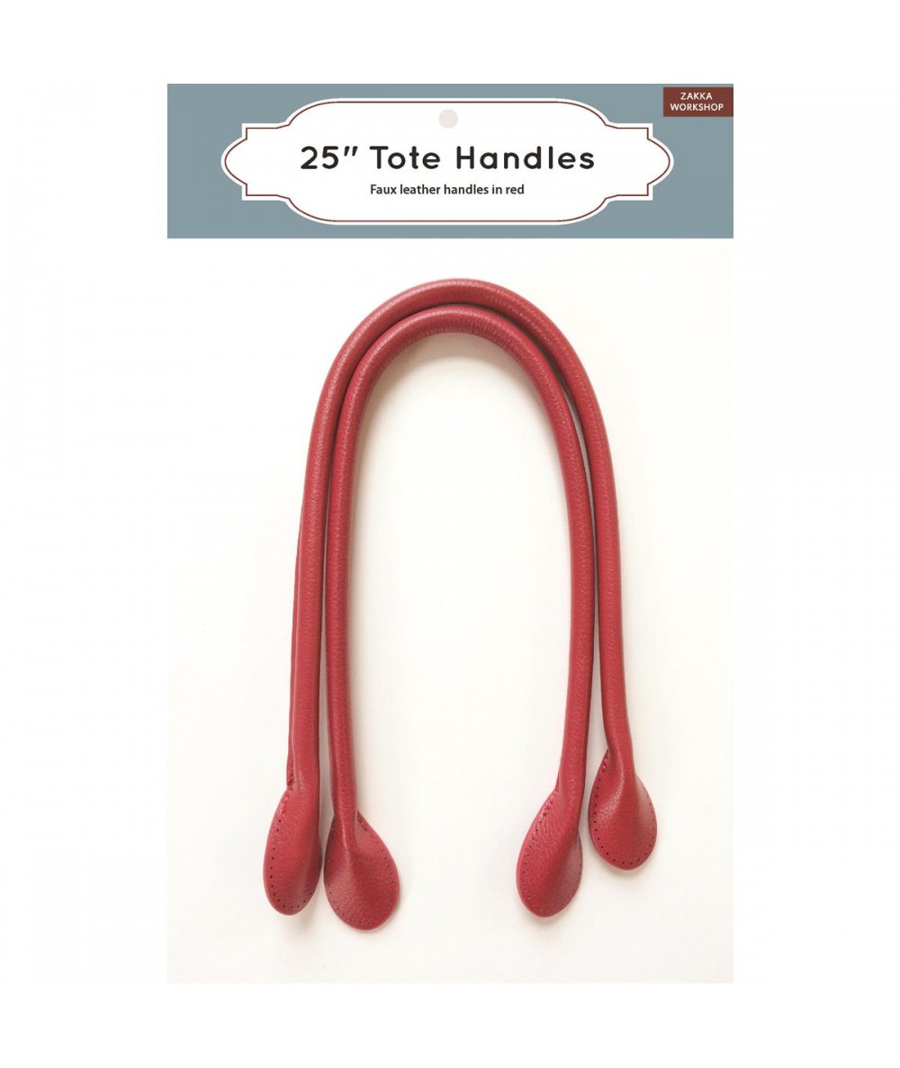 25" Tote Handles in Red Zakka Workshop - 1