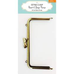 Chiusura da 15 cm con cuori e catenina da 112 cm - Heart Clasp Purse, Zakka Zakka Workshop - 3