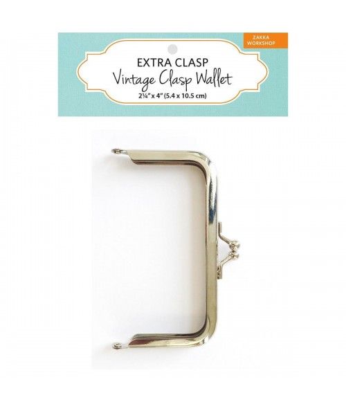 Silver Vintage Clasp Wallet Extra Clasp Zakka Workshop - 1