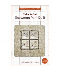 Yoko Saito’s Snowman Mini Quilt Zakka Workshop - 1