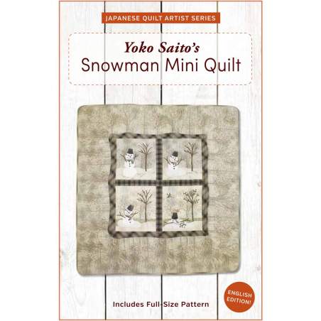 Yoko Saito’s Snowman Mini Quilt Zakka Workshop - 1