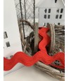 Rick Rack Colore Rosso Altezza 25 mm