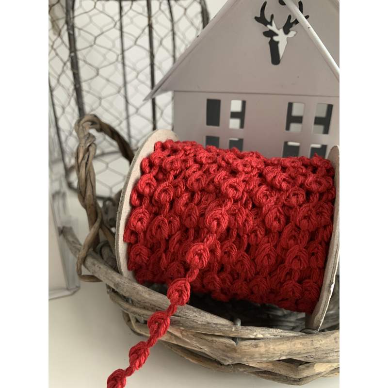 Cordino Intrecciato in Puro Lino Colore Rosso Vaupel & Heilenbeck - 1