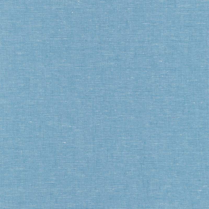 Robert Kaufman, Essex Yarn Dyed Homespun - Delft, Tessuto Misto Cotone e Lino Tinto in Filo, color Azzurro Robert Kaufman - 1