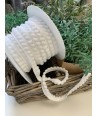 Nastro con Pon Pon Colore Bianco Altezza 10 mm