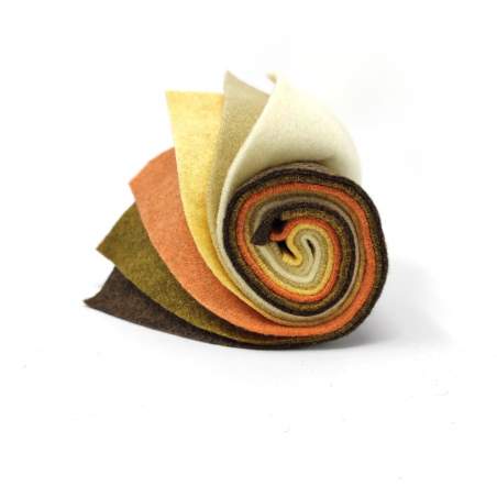 Rotolino di Feltro 1 mm, 6 pezzi 25 x 30 cm - Sushi Roll Zabaione e Cioccolato Roberta De Marchi - 1