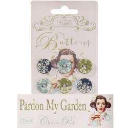 Tilda fabric Bottoni 17 mm, 6 pz Pardon my Gardens Tilda Fabrics - 1