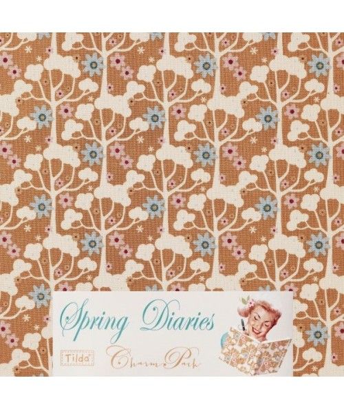 Tilda 110 Wildgarden Honey Yellow Spring Diaries Tilda Fabrics - 1