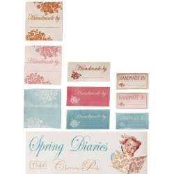 Tilda Quilt labels Spring Diaries (etichette) 8pz Tilda Fabrics - 1