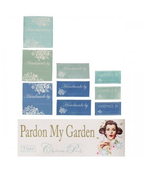 Tilda Quilt labels Pardon my Garden (etichette) 8pz