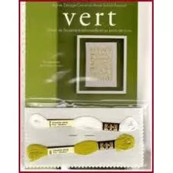 Marabout - Vert: Broderie traditionnelle et au point de croix