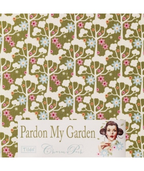 Tilda 110 Wildgarden Green Pardon my Garden Tilda Fabrics - 1