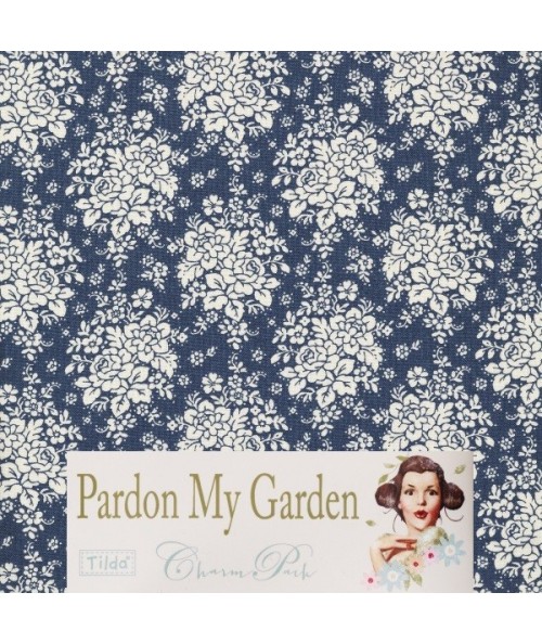 Tilda 110 Audrey Dark Blue Pardon my Garden Tilda Fabrics - 1
