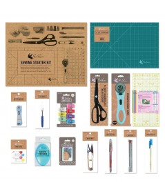 Fornateu 27 in 1 Strumenti di Cucito Essenziali Kit Needlework Box Set Nazionale Kit di Cucito Filo Superiore Scissor Set 