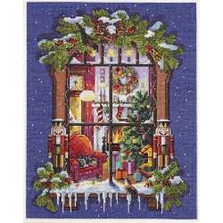 Janlynn, Christmas Window, Kit Punto Croce Janlynn - 1