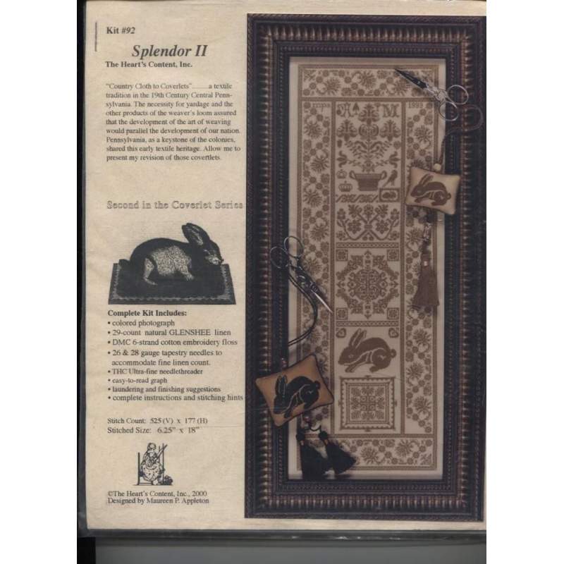 The Heart's Content Inc., Splendor II, Kit Punto Croce