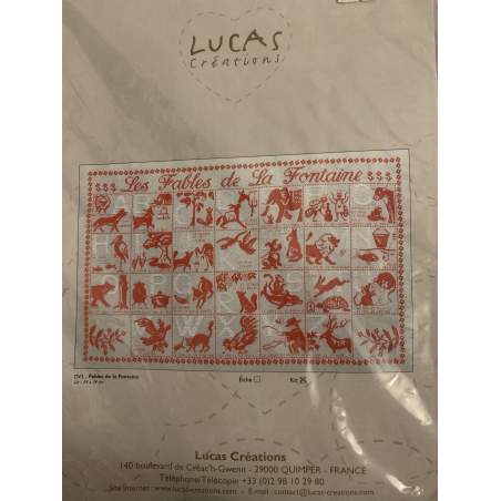 Lucas Créations, Les Fables de la Fontaine, Schema Punto Croce Lucas Créations - 1