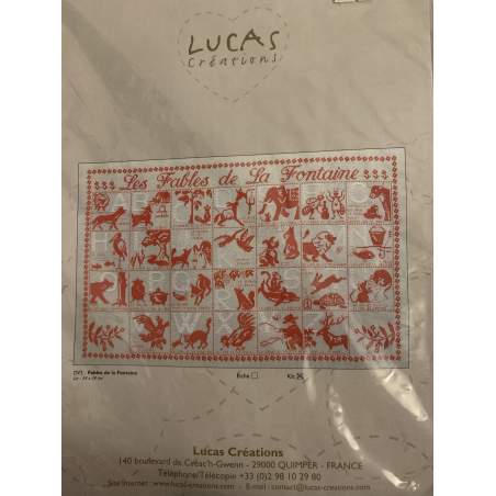 Lucas Créations, Les Fables de la Fontaine, Schema Punto Croce