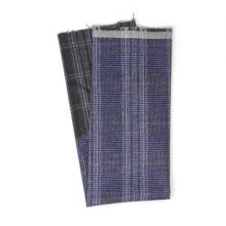 Panno di Lana Pettinata Secca, Bicolor 6 - Fat Quarter 50 x 55 cm