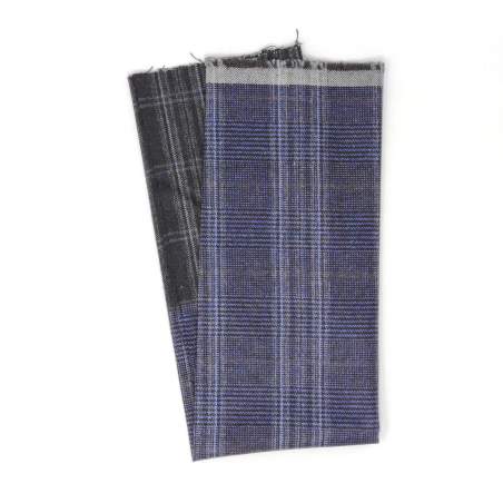 Panno di Lana Pettinata Secca, Bicolor 6 - Fat Quarter 50 x 55 cm