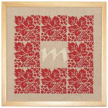 Monogramme Carré de Vigne, Kit Punto Croce