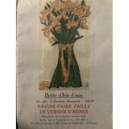 Botte d'Iris d'eau, Kit Punto Croce