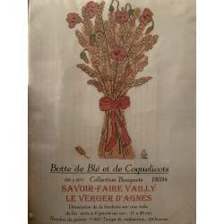 Botte de Blé et de Coquelicots, Kit Punto Croce Savoir- Faire Vailly Le Verger D'Agnes - 1