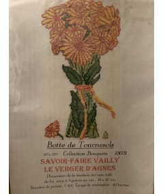 Botte de Tournesols, Kit Punto Croce Savoir- Faire Vailly Le Verger D'Agnes - 1