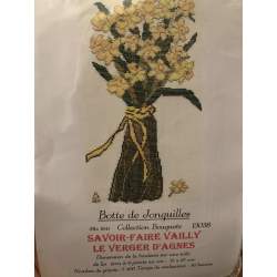 Botte de Jonquilles, Kit Punto Croce Savoir- Faire Vailly Le Verger D'Agnes - 1