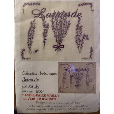 Brinds de Lavande, Kit Punto Croce