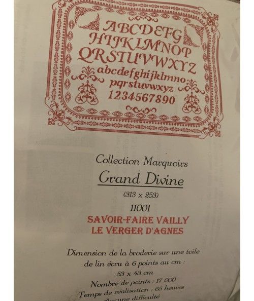 Grand Divine, Kit Punto Croce Savoir- Faire Vailly Le Verger D'Agnes - 1