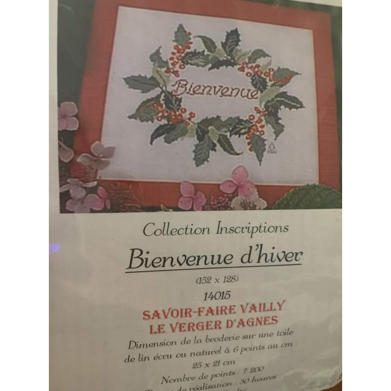 Bienvenue d'hiver, Kit Punto Croce