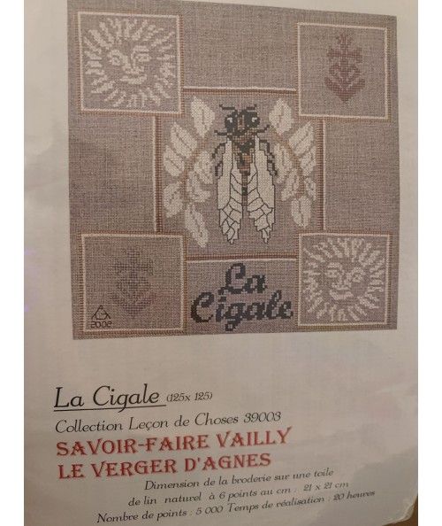 La Cigale, Kit Punto Croce Savoir- Faire Vailly Le Verger D'Agnes - 1