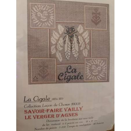 La Cigale, Kit Punto Croce Savoir- Faire Vailly Le Verger D'Agnes - 1