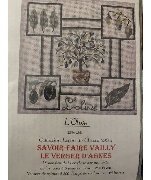 L'Olive, Kit Punto Croce Savoir- Faire Vailly Le Verger D'Agnes - 1