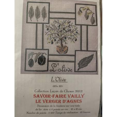 L'Olive, Kit Punto Croce Savoir- Faire Vailly Le Verger D'Agnes - 1