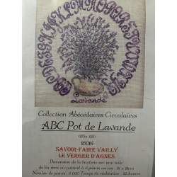 ABC Pot de Lavande, Kit Punto Croce Savoir- Faire Vailly Le Verger D'Agnes - 1