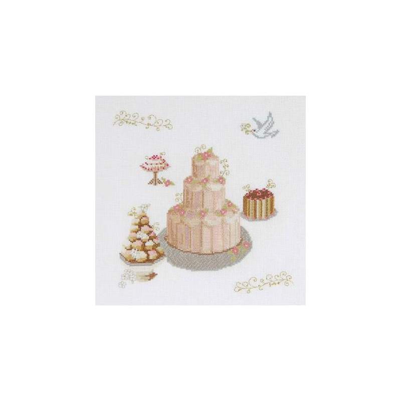 DMC Wedding Cake, Kit Punto Croce