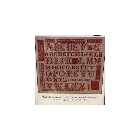DMC Red Monochrome, Kit Punto Croce