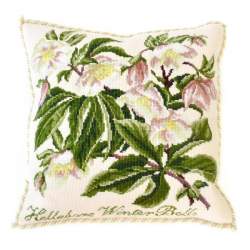 Elizabeth Bradley, Shade Garden, HELLEBORE WINTER BELLS - 16x16 pollici
