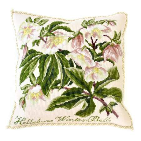 Elizabeth Bradley, Shade Garden, HELLEBORE WINTER BELLS - 16x16 pollici