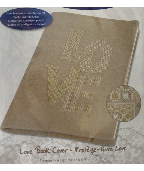 DMC Love Book Cover, Kit Punto Croce DMC - 1