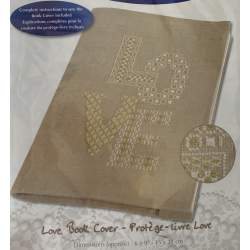 DMC Love Book Cover, Kit Punto Croce DMC - 1